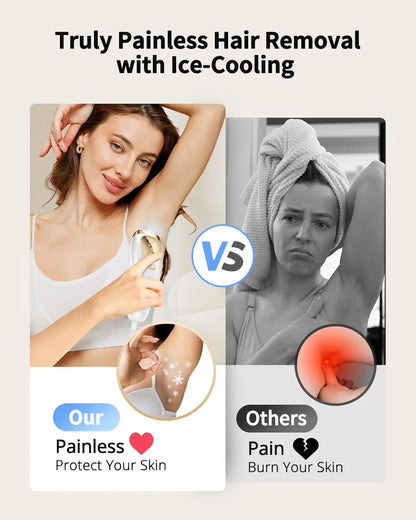 Unlimited Flashes Painless Epilator IPL Hair Remover